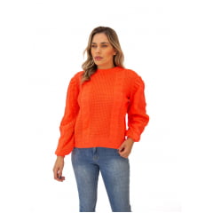 Blusa Feminina Tricô Ponto Fang Florença 0225