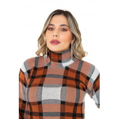 Cropped Xadrez Tricô Isabela 0223