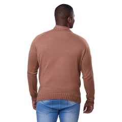 Blusa Masculina Tricô Suéter Zíper Lateral  Moderna 7143