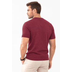 Camiseta Masculina Tricô Slim Modal Premium Básica