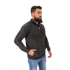 Jaqueta Masculina tricô 100% Algodão Mônaco 7183