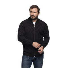 Jaqueta Masculina Tricô Lã Mescla Dallas 7137