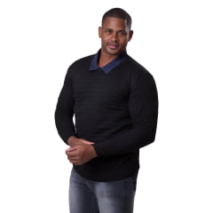 Suéter Masculino De Lã Tricô Blusa Frio Premium 7140