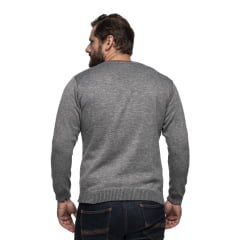 Suéter Masculino Tricô Lã Mescla Gola V Londres 72062