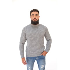 Suéter Masculino Tricô Lã Mescla Moscou 7176