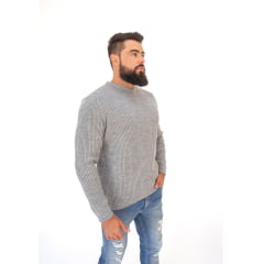 Suéter Masculino Tricô Lã Mescla Moscou 7176