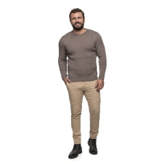 Suéter Masculino Tricô Lã Mescla Moscou 7176