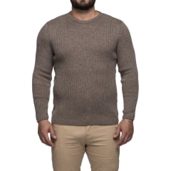 Suéter Masculino Tricô Lã Mescla Moscou 7176