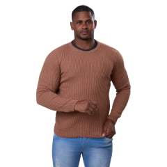 Suéter Masculino Tricô Lã Mescla Moscou 7176